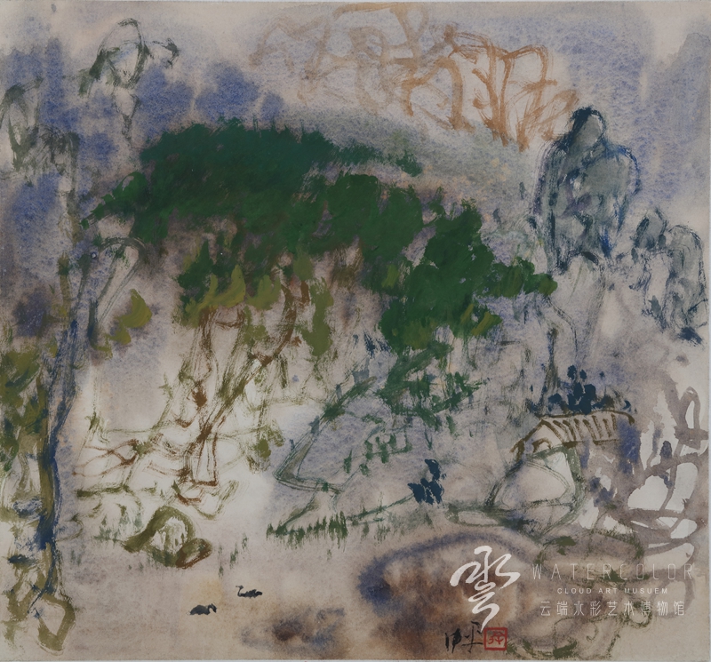 徐仲平 《山居》 39*33cm 1997年